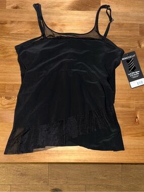 Miraclesuit Black Mesh Swim Tank